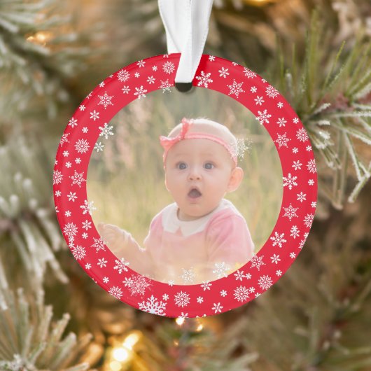 Cute baby's eerste kerstfeest   ornament (Boom)