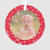 Cute baby's eerste kerstfeest   ornament (achterkant)