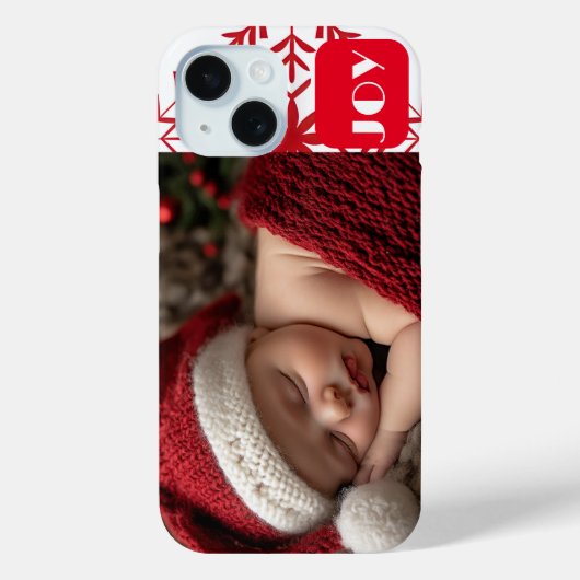 Cute Baby's eerste kerstfoto Case-Mate iPhone Case (Achterkant)