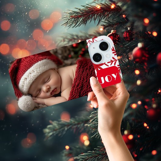 Cute Baby's eerste kerstfoto Case-Mate iPhone Case