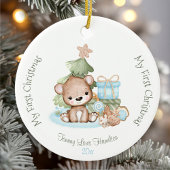 Cute Baby's Eerste Kerstkeramiek Keramisch Ornament
