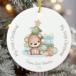 Cute Baby's Eerste Kerstkeramiek Keramisch Ornament