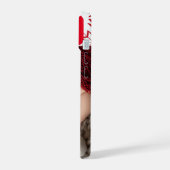 Cute Baby's Eerste Kerstmis Foto iPhone 15 Case (Linkerkant)