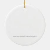 CUTE Baby's Eerste Kerstmis Keramisch Ornament (Achterkant)