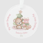 Cute Baby's Eerste Kerstversiering Acryl Ornament (voorkant)