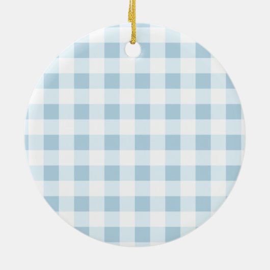 Cute baby's first Christmas tree blue teddy bear Keramisch Ornament (Achterkant)