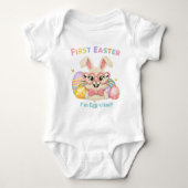 Cute Baby's First Easter Egg-cited Bunny Romper (Voorkant)