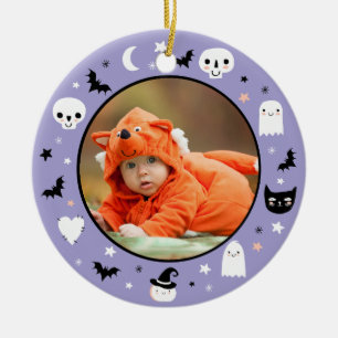 Cute Baby's First Halloween Foto Keramisch Ornament