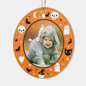 Cute Baby's First Halloween Photo Ornament (Links)