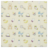 Cute babyshowerpatroon stof (Swatch)