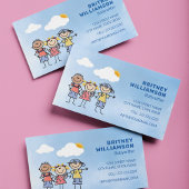 Cute Babysitter Childcare Visitekaartje