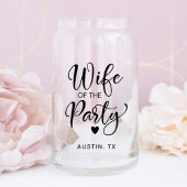 Cute Bachelorette Party Blikvorm Glas