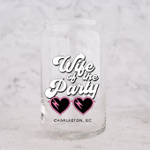 Cute Bachelorette Party Blikvorm Glas