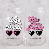 Cute Bachelorette Party Blikvorm Glas