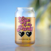 Cute Bachelorette Party Blikvorm Glas