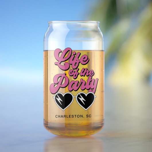 Cute Bachelorette Party Blikvorm Glas