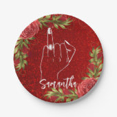 Cute Bachelorette Party | Bridal Partij Papieren Bordje (Voorkant)