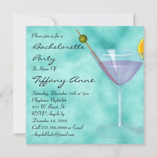 CUTE Bachelorette Party Designer Invites Kaart (Voorkant)