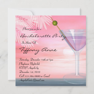 CUTE Bachelorette Party Designer nodigt uit Kaart