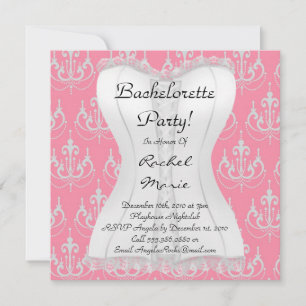 CUTE Bachelorette Party Designer nodigt uit Kaart