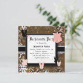 Cute Bachelorette Party Kaart (Staand voorkant)