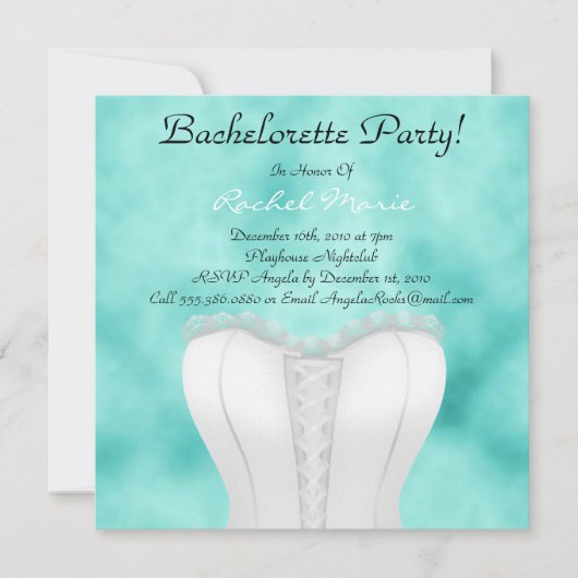 Cute Bachelorette Party Kaart (Voorkant)