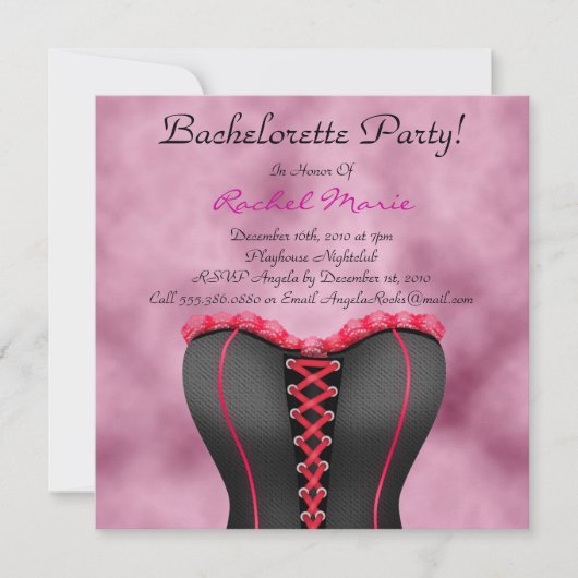 Cute Bachelorette Party Kaart (Voorkant)