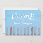 Cute Bachelorette Party Waterverf Spa QR Code Kaart (Voorkant)