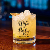 Cute Bachelorette Party Whisky Glas