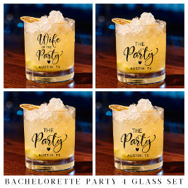 Cute Bachelorette Party Whisky Glas