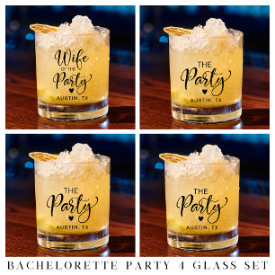 Cute Bachelorette Party Whisky Glas