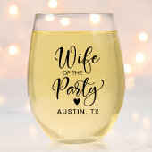 Cute Bachelorette Party Wijnglas Zonder Voet