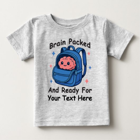 Cute Back-to-School Customizable “Brain Ready" (Voorkant)
