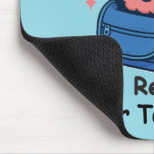 Cute Back-to-School Customizable “Brain Ready" Muismat (Hoek)