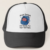 Cute Back-to-School Customizable “Brain Ready" Trucker Pet (Voorkant)