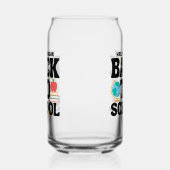 Cute Back To School Teacher Blikvorm Glas (Links)