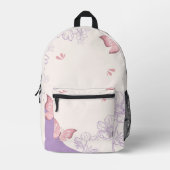 Cute backpack floral design  bedrukte rugzak (Voorkant)