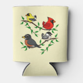 Cute Backyard Birds Blikjeskoeler (Voorkant)