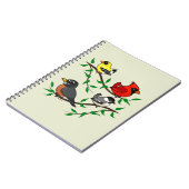 Cute Backyard Birds Notitieboek (Linkerzijde)