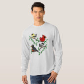 Cute Backyard Birds T-shirt (Voorkant volledig)