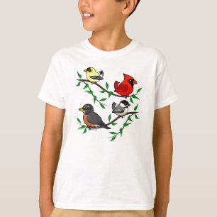 Cute Backyard Birds T-shirt