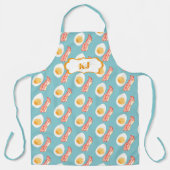 Cute Bacon & Eggs Pattern | Monogram Schort (Voorkant)