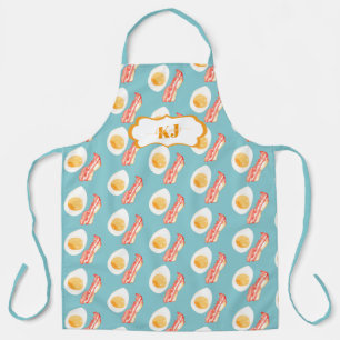 Cute Bacon & Eggs Pattern   Monogram Schort