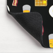 Cute Bacon, Eieren en Cartoons van wafels Muismat (Hoek)