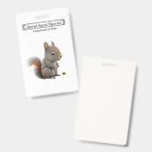 Cute badge met geheime agent naam (Voor- en achterkant)