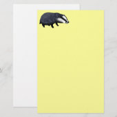 Cute badger briefpapier (Voorkant / Achterkant)