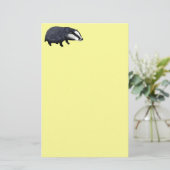 Cute badger briefpapier (Staand voorkant)