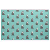 Cute Badger Pattern Stof (Fat Quarter)