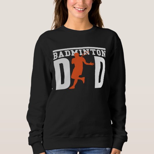 Cute Badminton Player Tees  Badminton Dad (Voorkant)