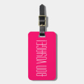 Cute bagage labels met tekst | Bon Voyage! (Voorkant verticaal)